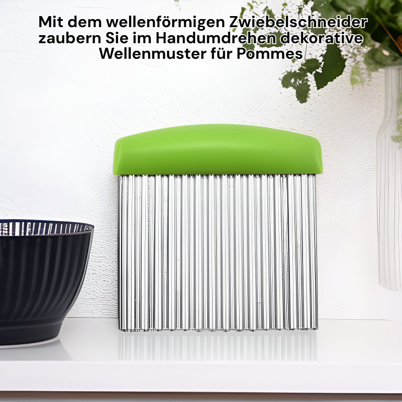 Wellenförmiger Zwiebelschneider für Pommes und Salate