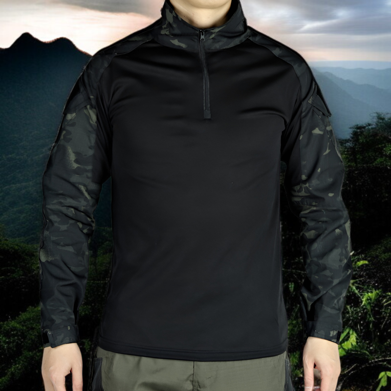 フロッグスーツ タクティカル 長袖 メンズ 迷彩 アウトドア トップス 春秋 通気性 フロッグスーツ 長袖 トップス