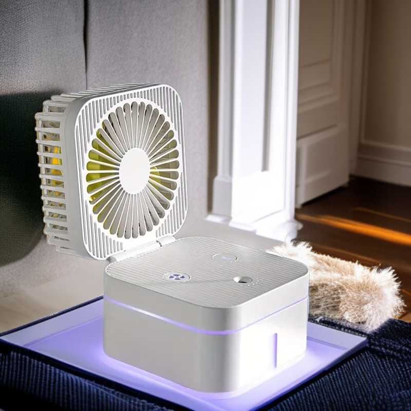 생일 미니 가습기 테이블 팬 큐브 학생용