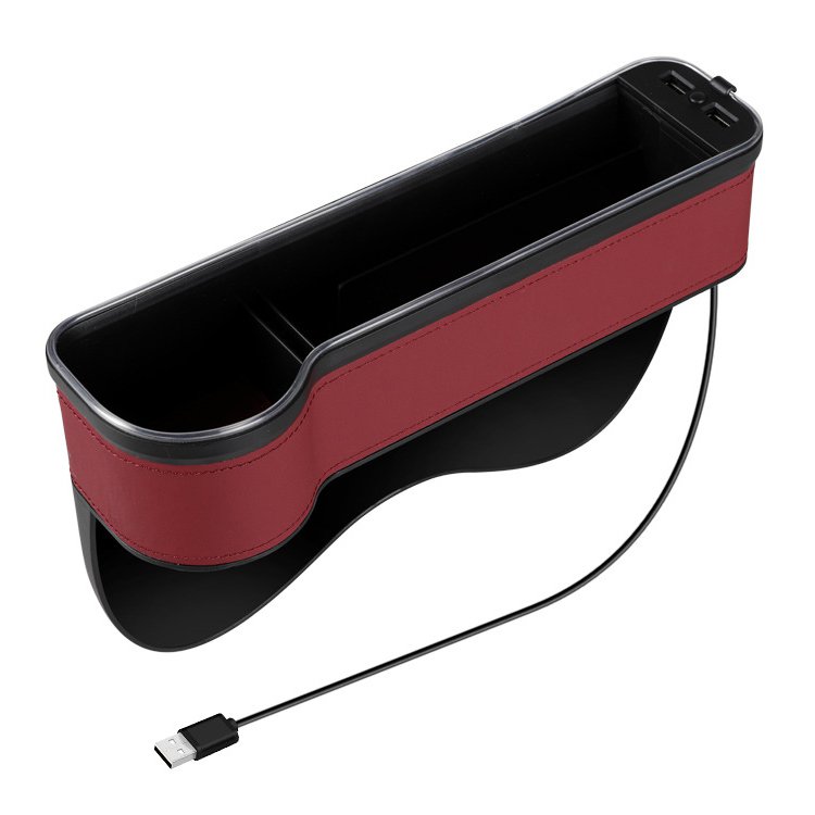 USB付き車用収納ボックス