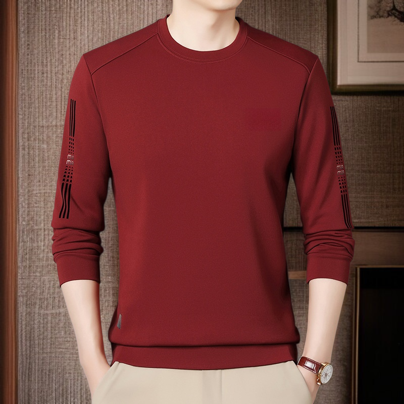 프린트 라운드 맨투맨 남성 캐주얼 레깅스 긴팔 티셔츠 남 캐주얼 라운드 맨투맨