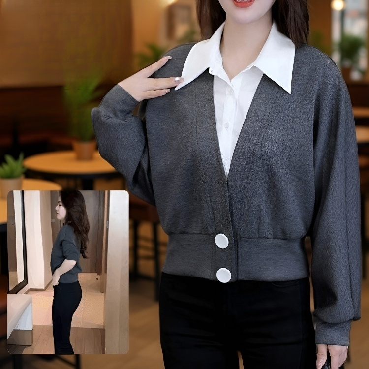 여성 차이나 스타일 레드 슬림 셔츠