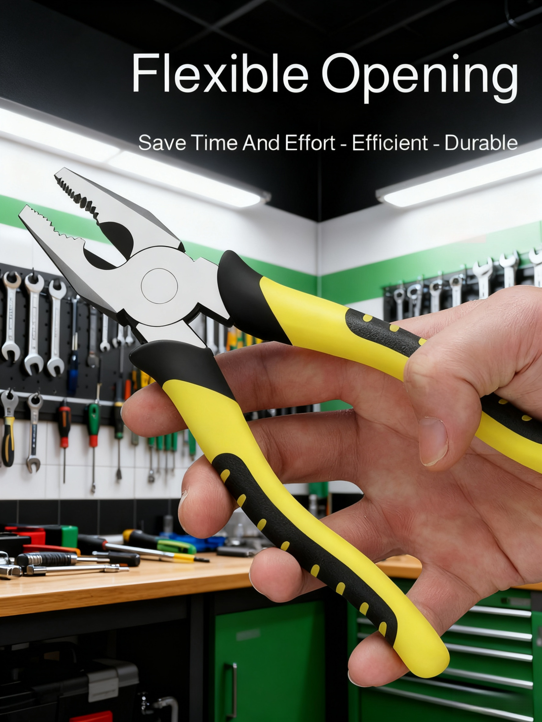 Precision cutting blades on multi-purpose pliers