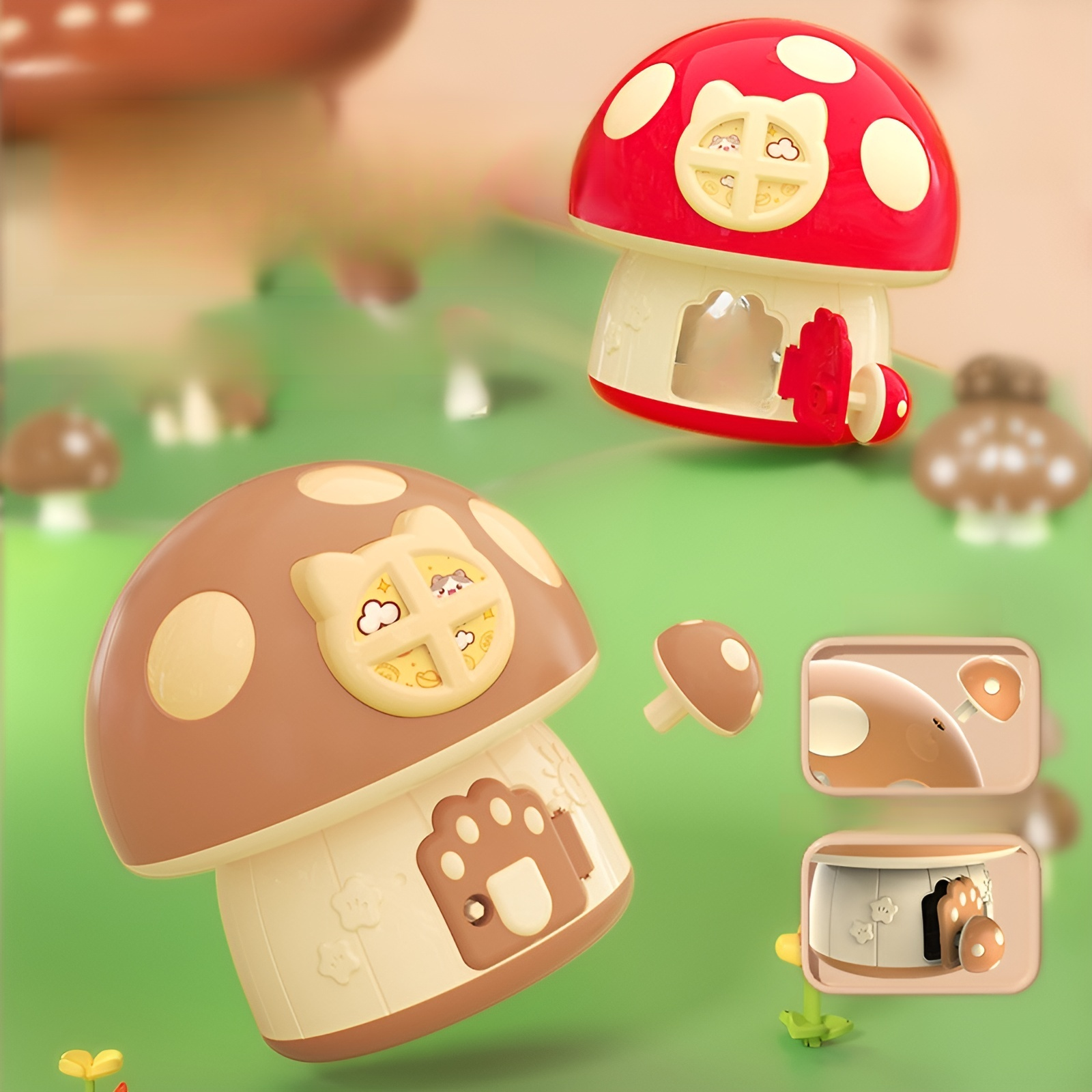 Children's Mushroom House Piggy Bank