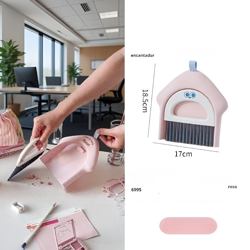 Cepillo y recogedor mini para limpieza de escritorio