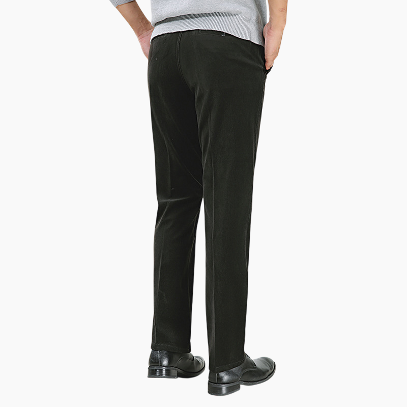 男性式中高年用ベルベット冬にベルベットを厚くしたカジュアルパンツのコーデュロイ男性パンツ