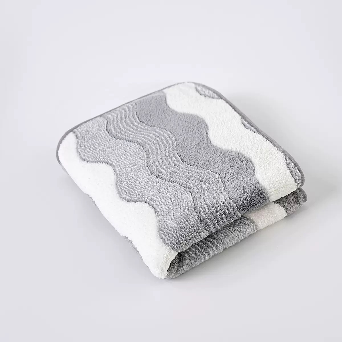 Coral Fleece Two-tone Towel, Absorbent & Soft Face Cloth for Home