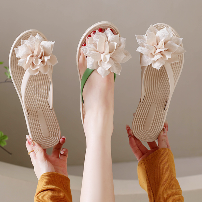 Floral Print Flip-Flops