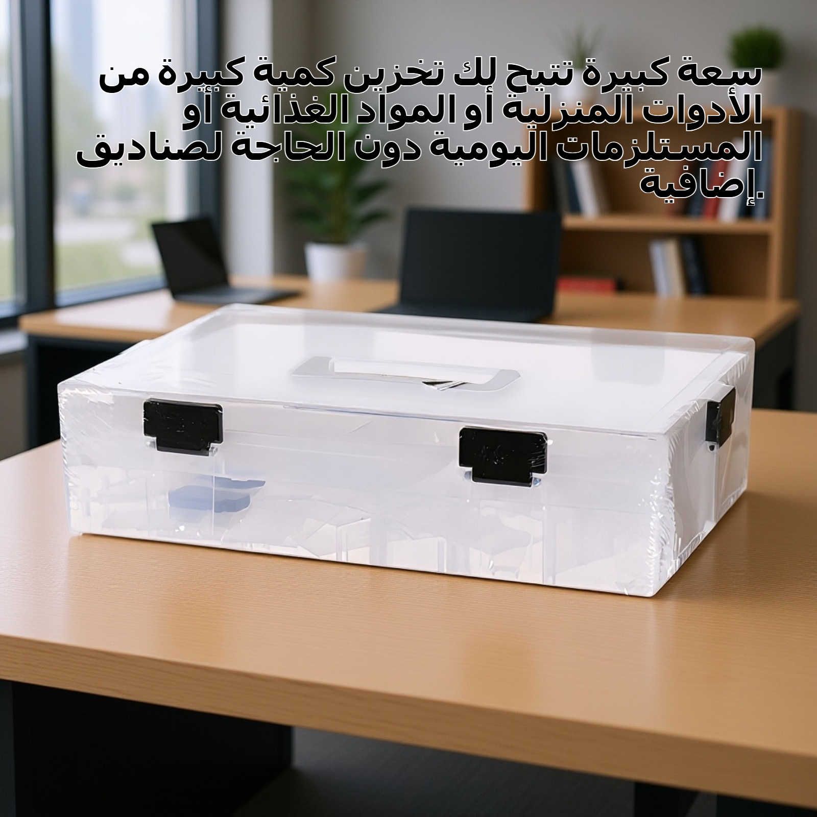 قدرة كبيرة شفافة متعددة الطبقات مربع تخزين