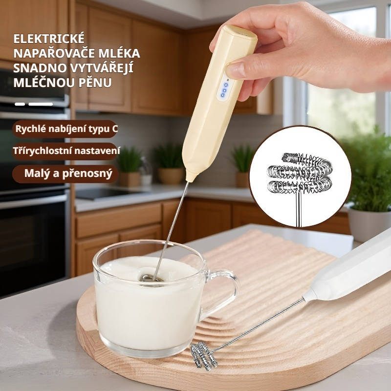 Bezdrátový elektrický mini šlehač na vejce