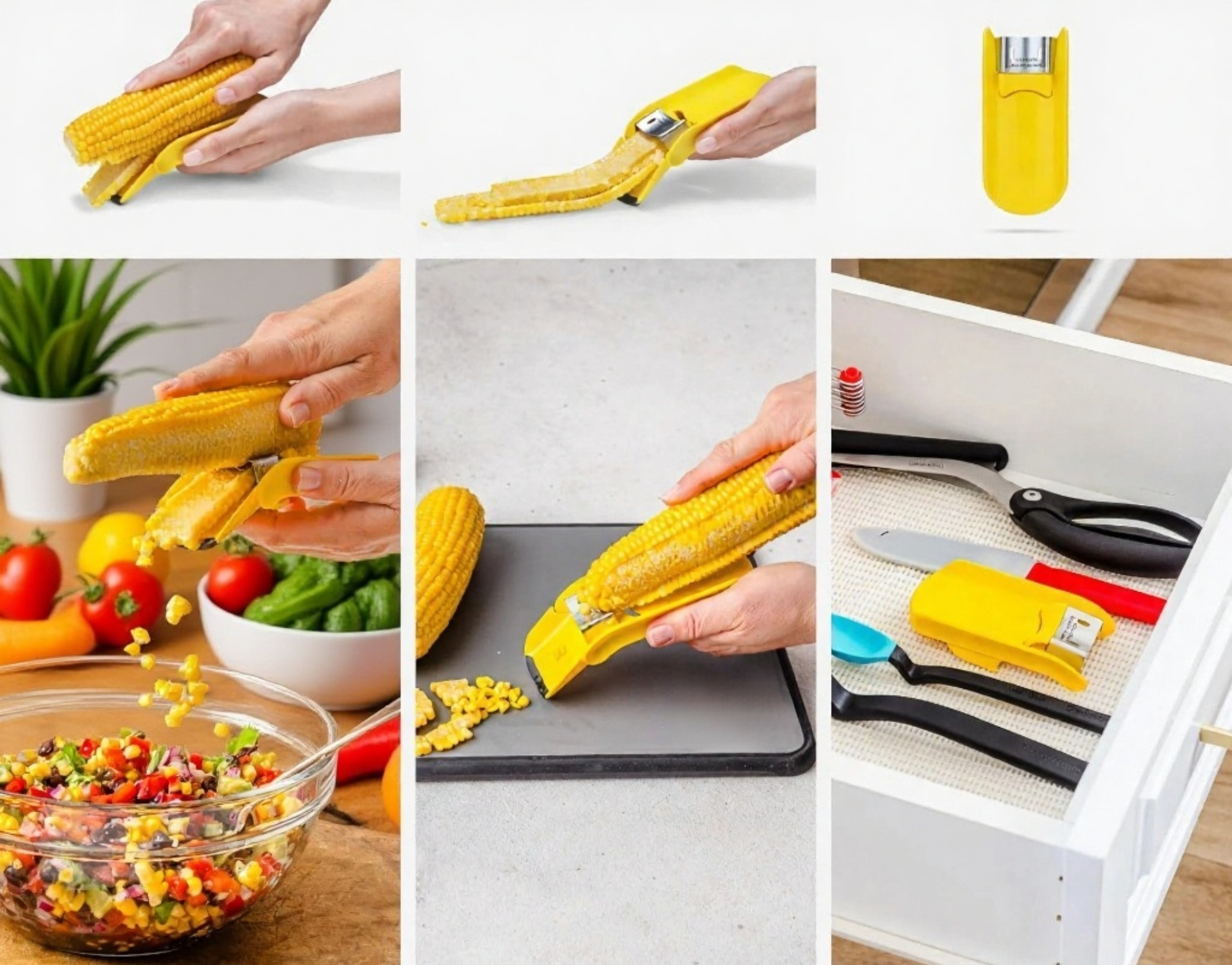 Stainless steel corn cob peeler for home use
