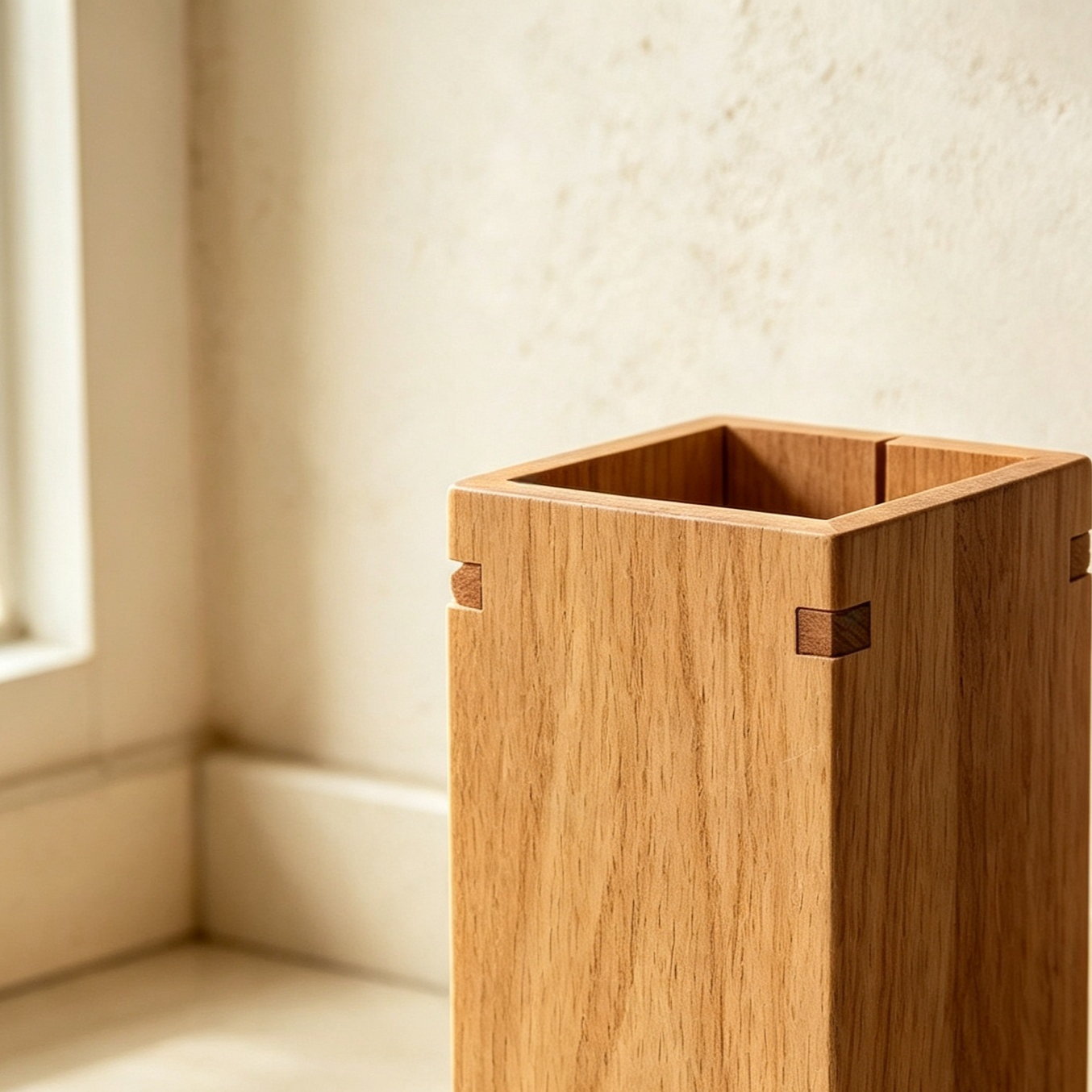Oak mortise and tenon joint chopstick holder (3 pieces)
