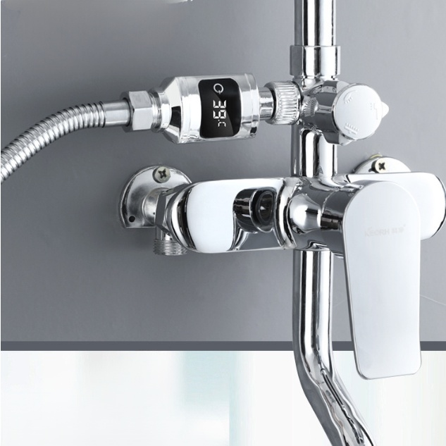 Grifo de ducha con indicador de temperatura para la regadera
