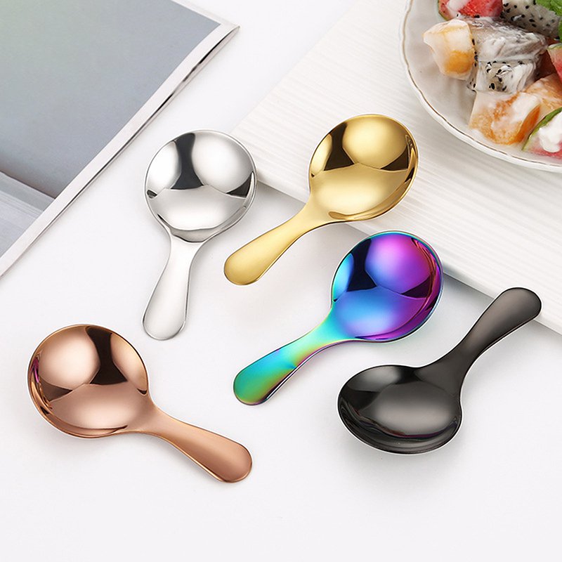 스테인리스 스틸 숟가락 짧은 손잡이 주방 도구