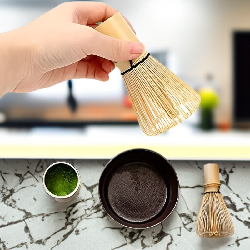 말차 도구 조합 차붓 100개 차작 차스푼 받침대 흰색 카드 포장 각인 가능