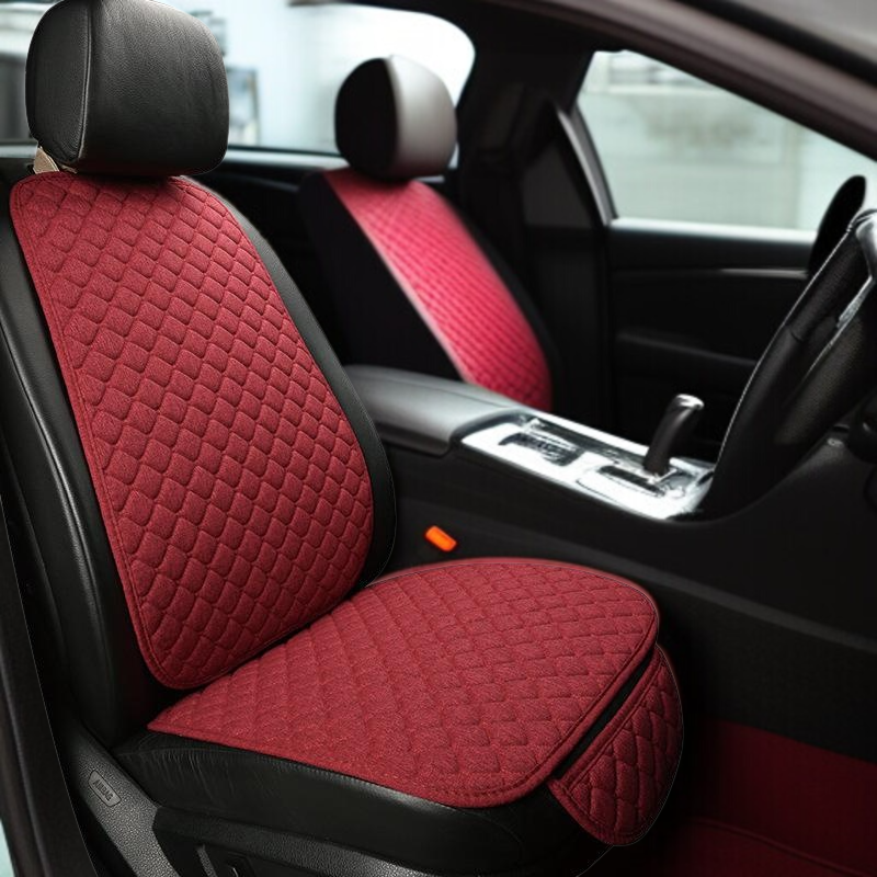 Linen car seat cushion universal car seat cushion car seat cover car seat cushion three piece set se