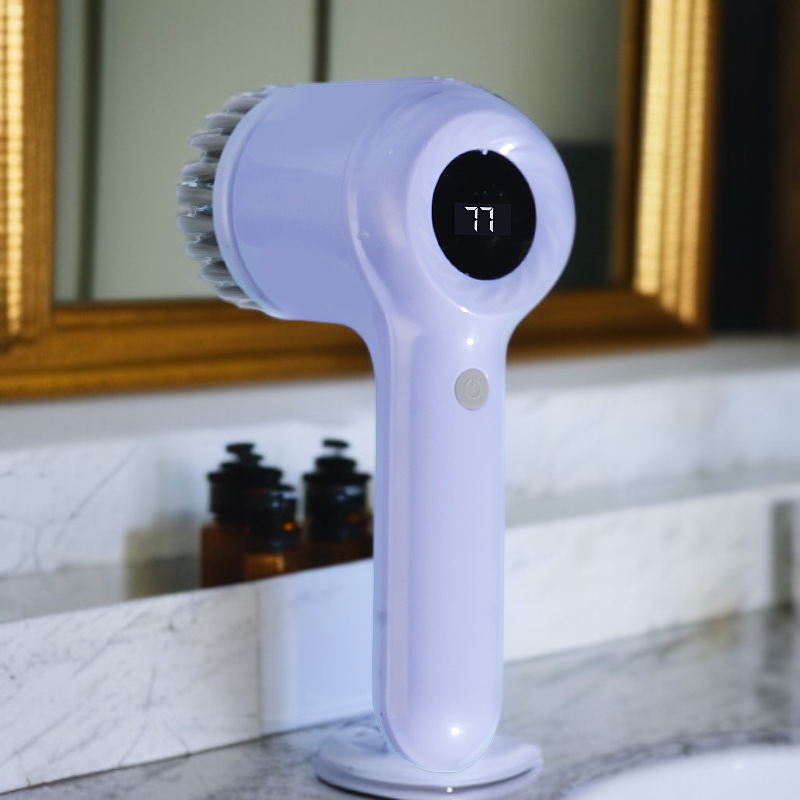 Waterproof electric scrubber for kitchen sinks and countertops