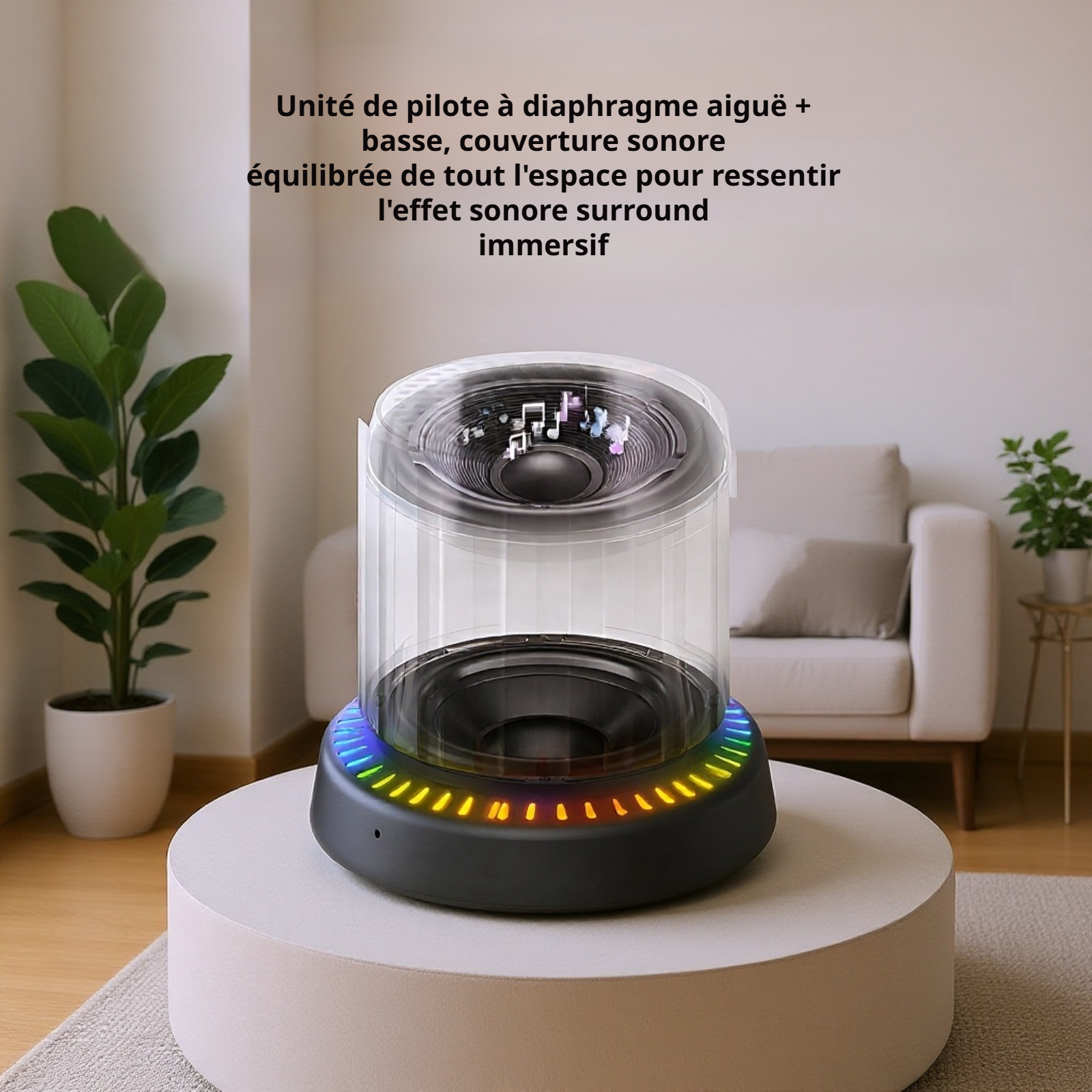 Haut-parleur Bluetooth à bouton magnétique
