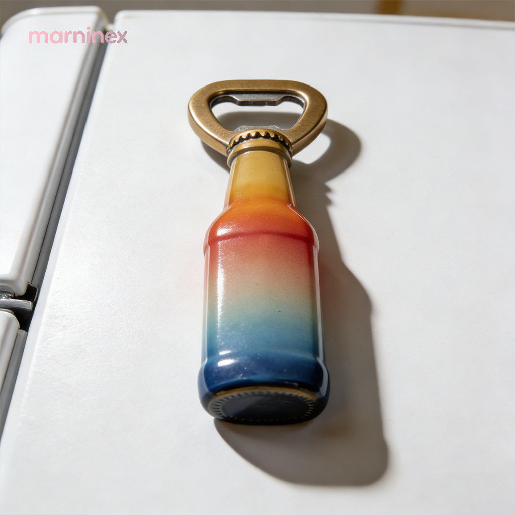Abridor de botellas magnético creativo para refrigerador (3 piezas)