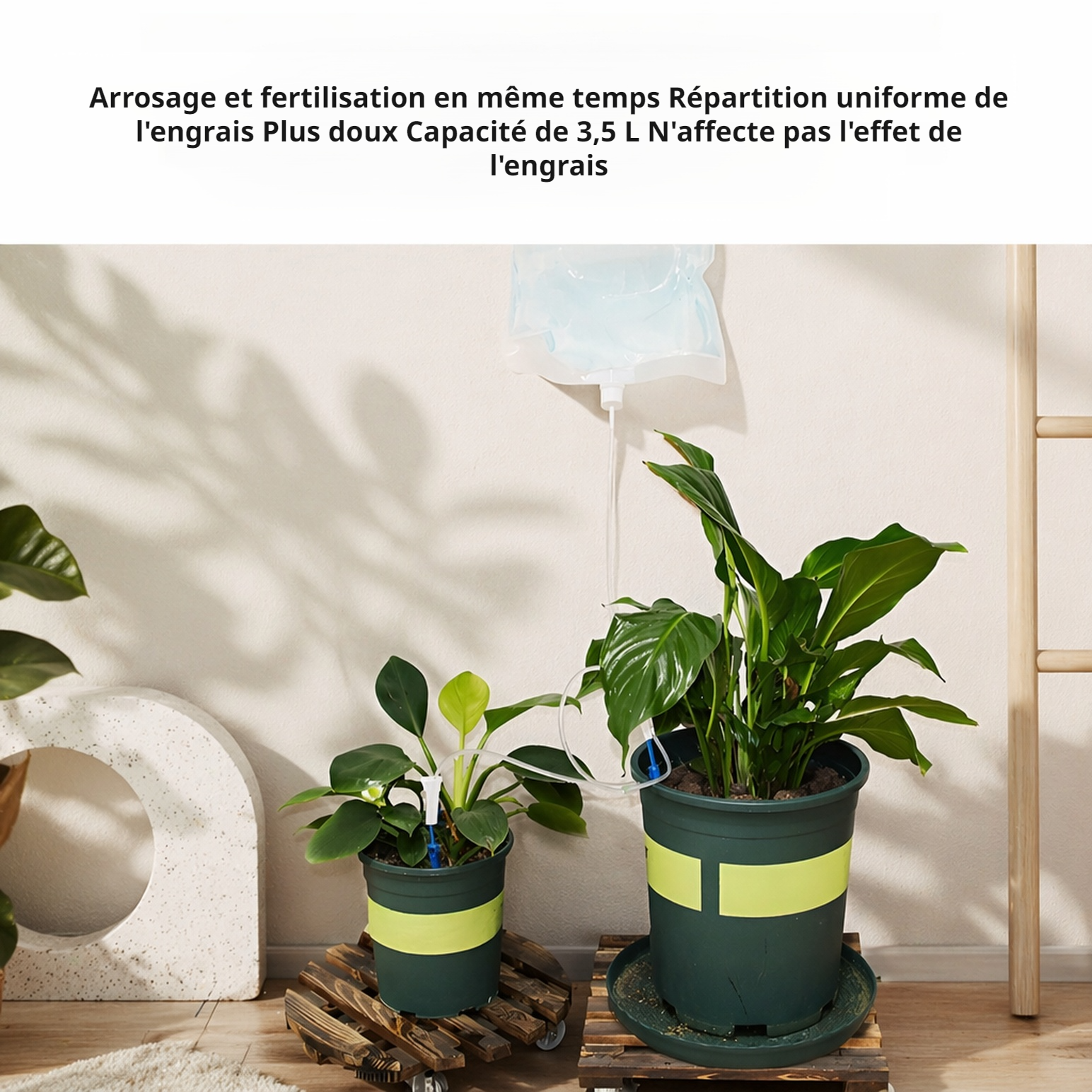 Utilisation du sac d'arrosage pour porcs en voyage