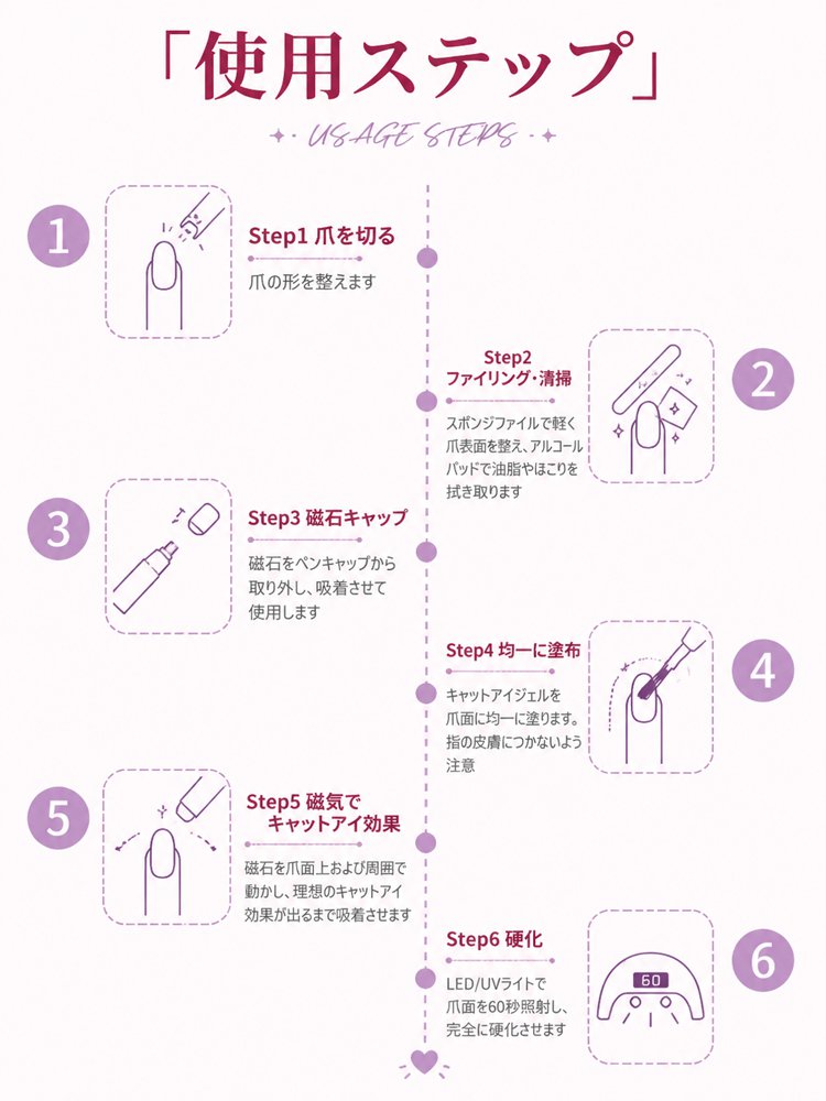 1本6役マグネットネイルペン - detail 31