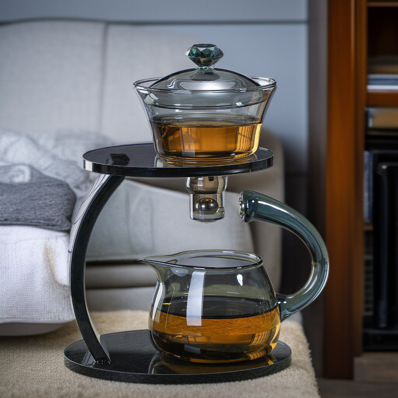 Simple heat-resistant glass tea set