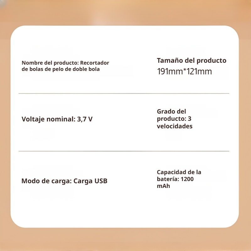 Nueva recortadora de pelusa de doble cabezal