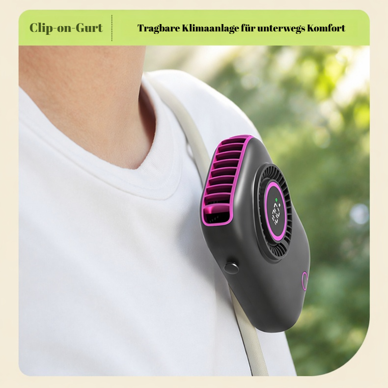 Komfortabler Halsventilator mit LED-Lichtern