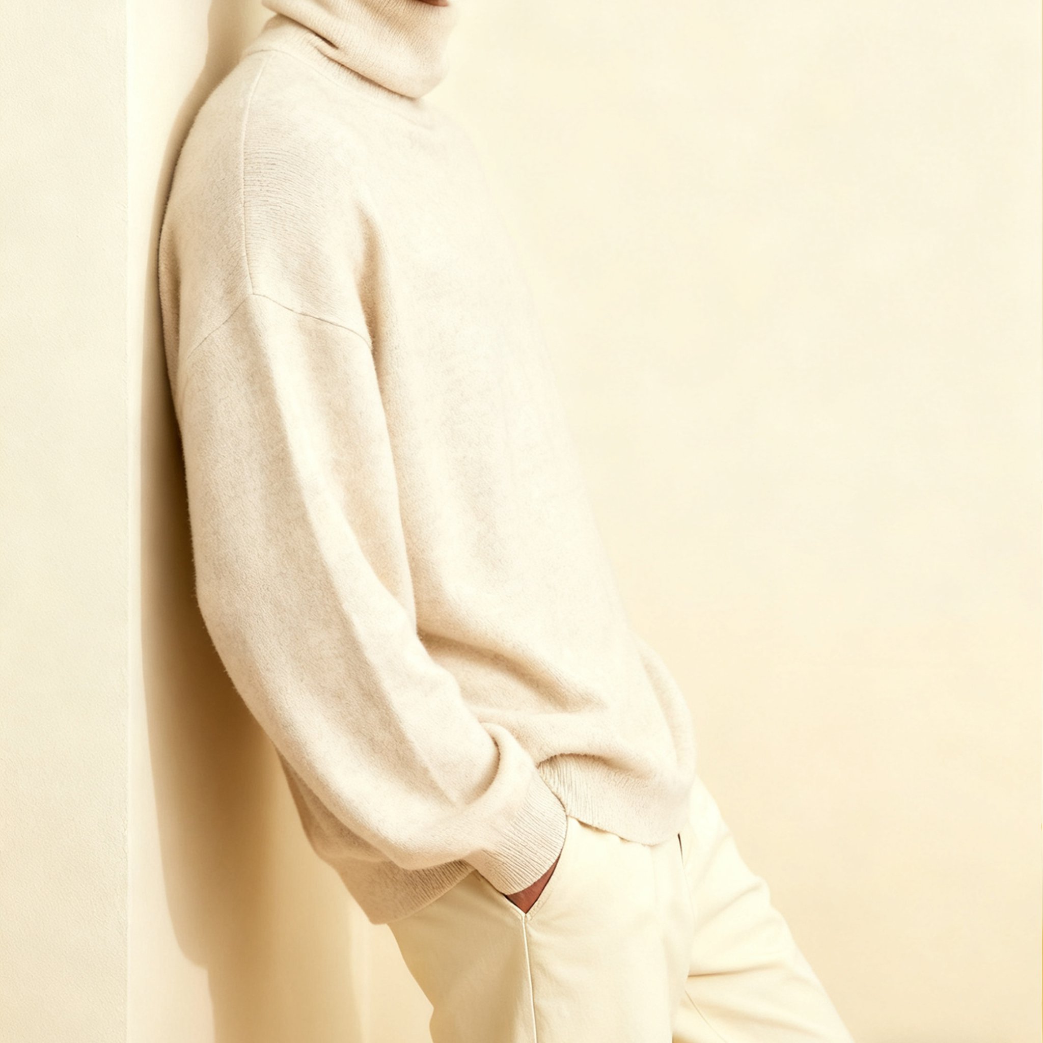 고급 하이넥 니트 이너웨어 