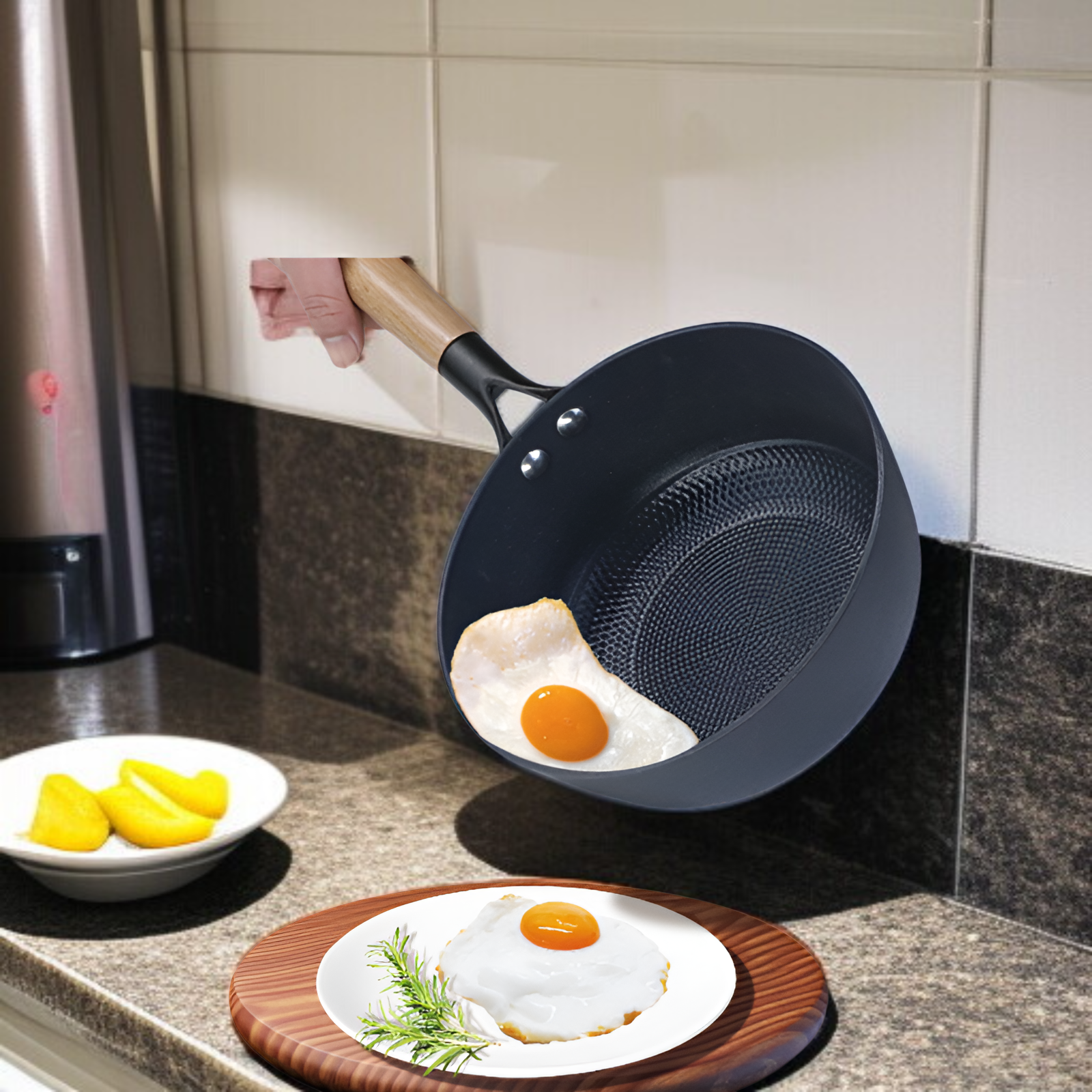 ミニ小型ミルクポット家庭用ノンスティック平底テクスチャーミルクスープポットフライパン錆びない健康増粘断熱ミルクポット