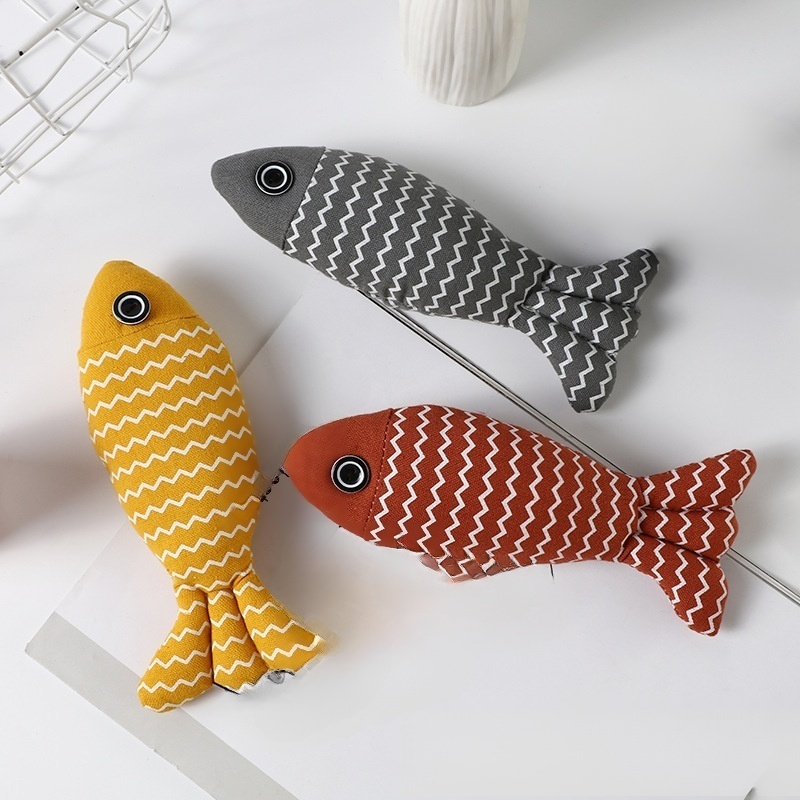 Katzenminze-Fischspielzeug