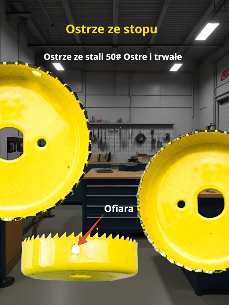 Precyzyjne wiertło do wiercenia otworów w gipsie