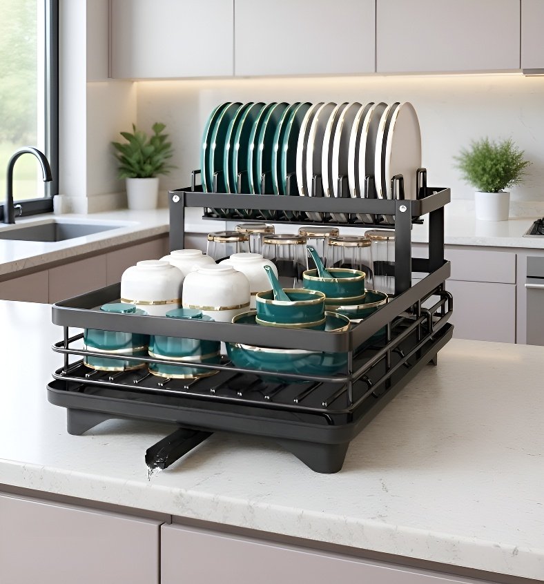 調理器具収納に便利なキッチンラック