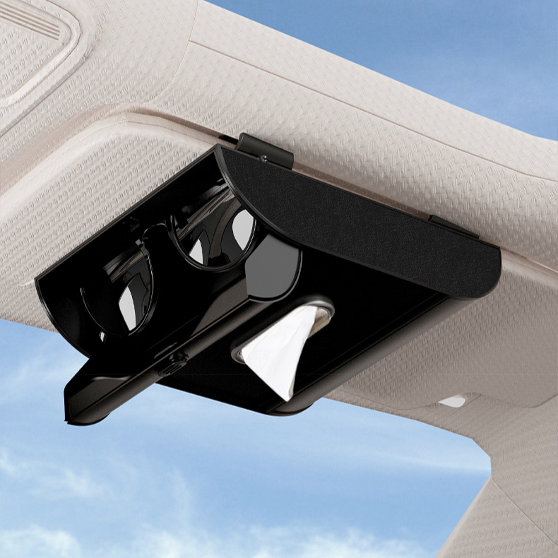 Sonnenblenden-Brillen- und Taschentuch-Aufbewahrungsbox fürs Auto