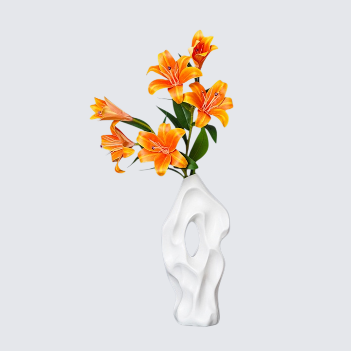 輕奢家居裝飾百合花