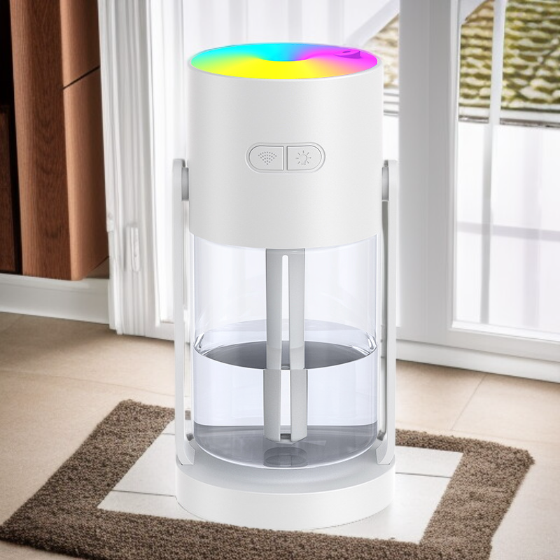 Rotující projekce hvězdné oblohy s velkým zvlhčovačem mlhy