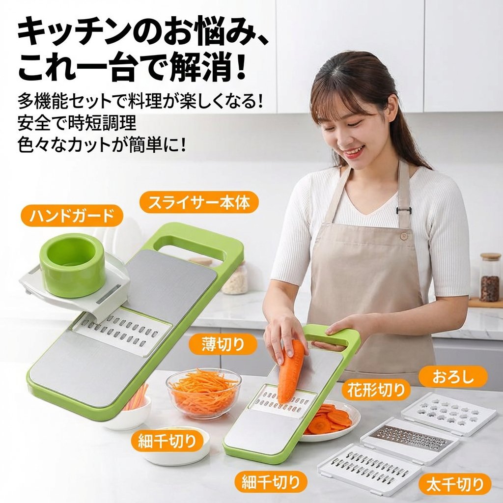 ステンレス多機能スライサー