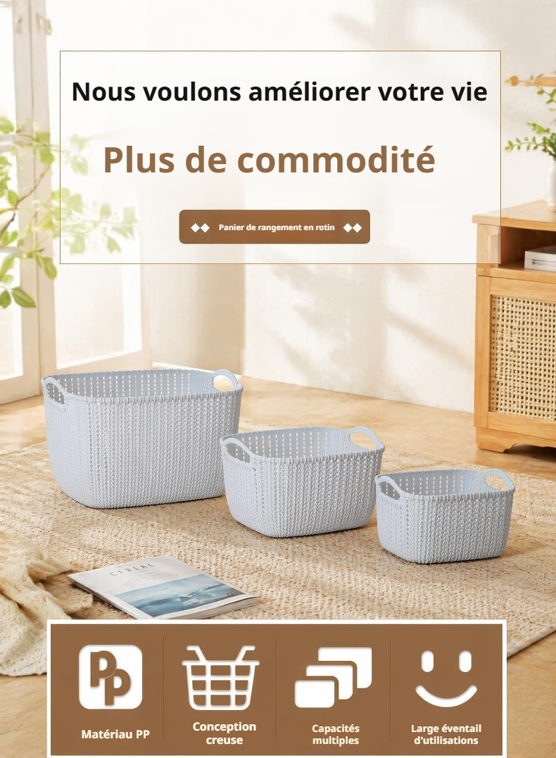Panier de rangement pour vêtements sales design moderne
