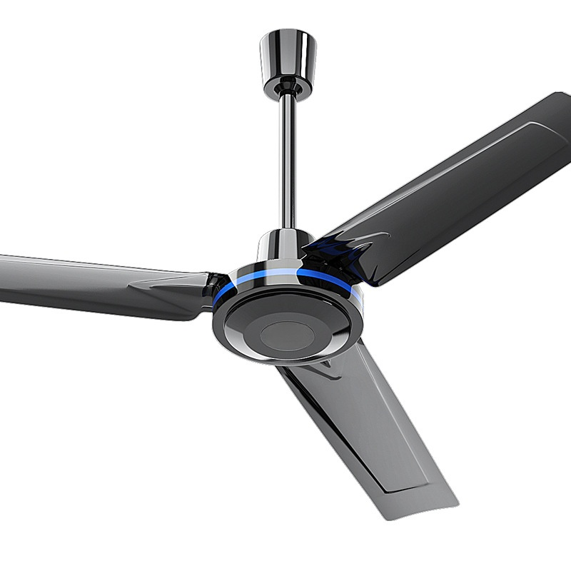 Ventilateur de plafond domestique à trois pales, silencieux et télécommandé
