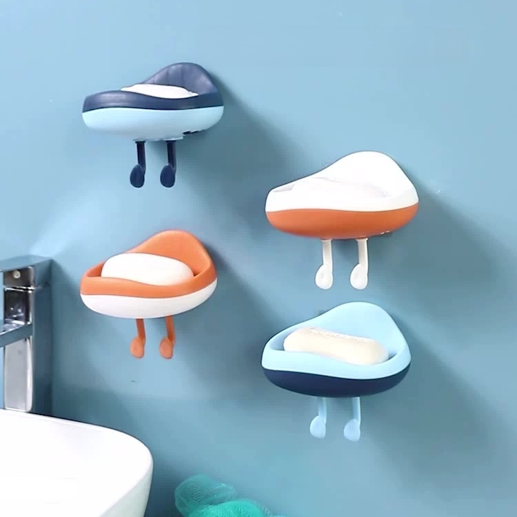 Wall-mounted drainage soap dispenser