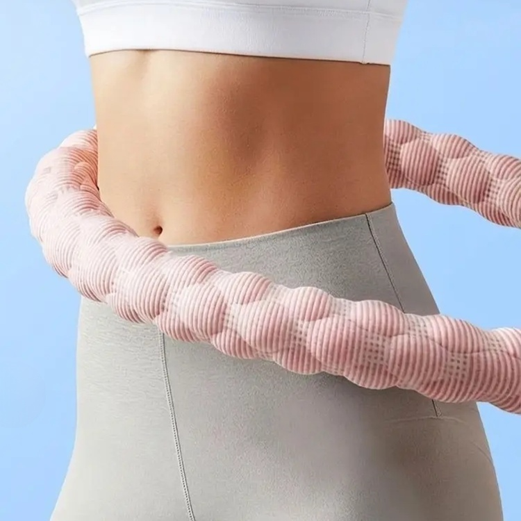 ひんやりとした感触で、静かで、柔らかいスプリングを使用した家庭用フラフープ。レーザー溶接により肌に優しく、挟み込みの心配もありません。