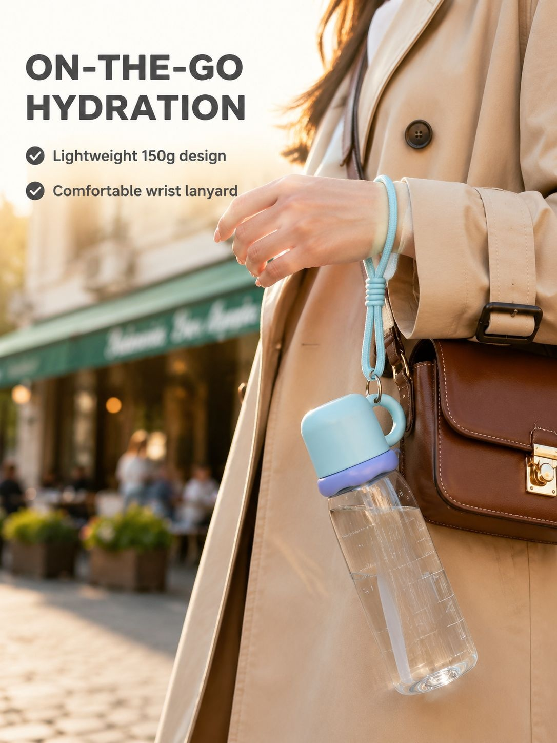 Portable shockproof bottle for outdoor activities
