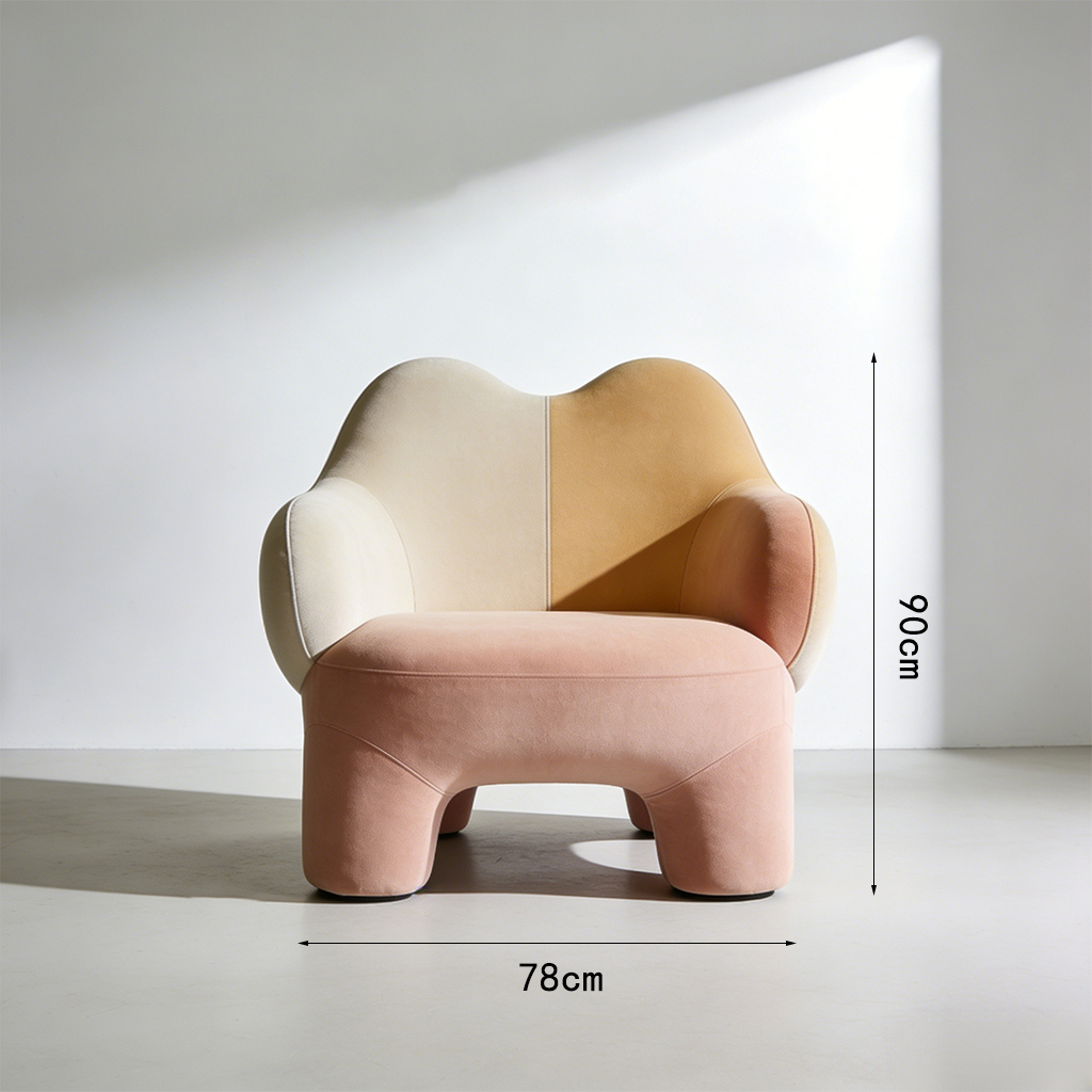 현대적인 디자인의 1인용 소파