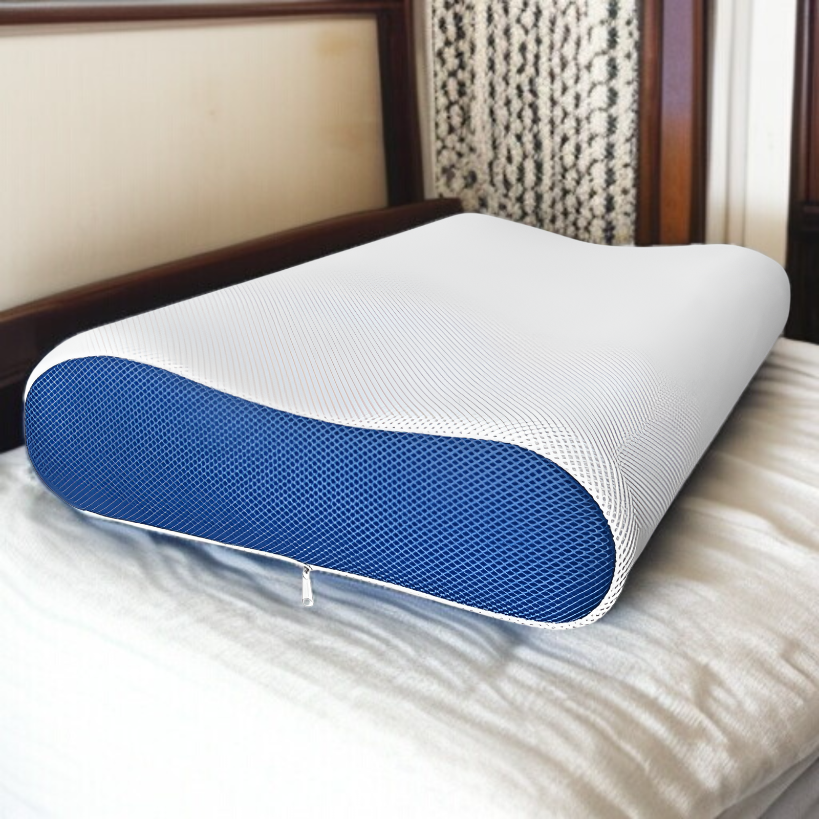 枕 首が痛くならない 低反発枕 4Dエアファイバー まくら 安眠枕 低め 高め 選択可能 横向き寝 仰向け寝 通気性 カバー洗濯可 母の日 プレゼント 枕 まくら 低反発 低反発枕