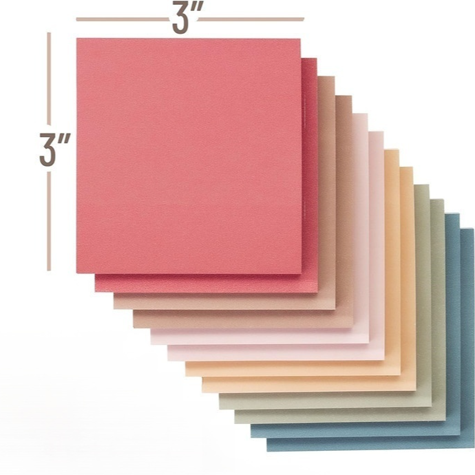 Solid Color Vintage Style Sticky Notes