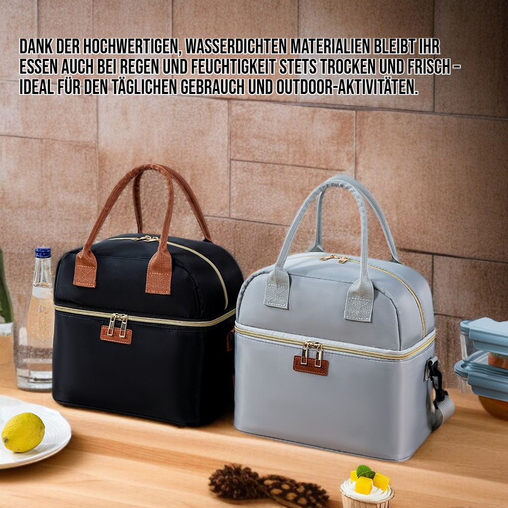 Hand-Doppelschicht verdickte wasserdichte Essen Box Tasche