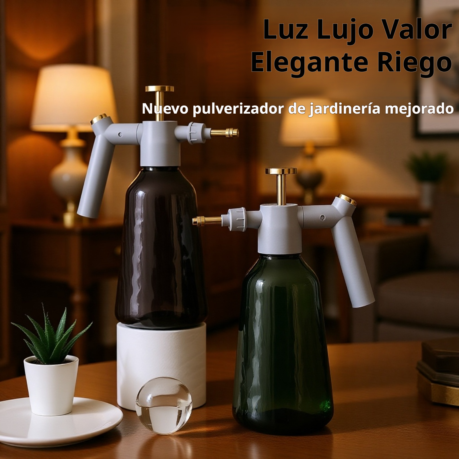 Botella pulverizadora de aire a presión para plantas