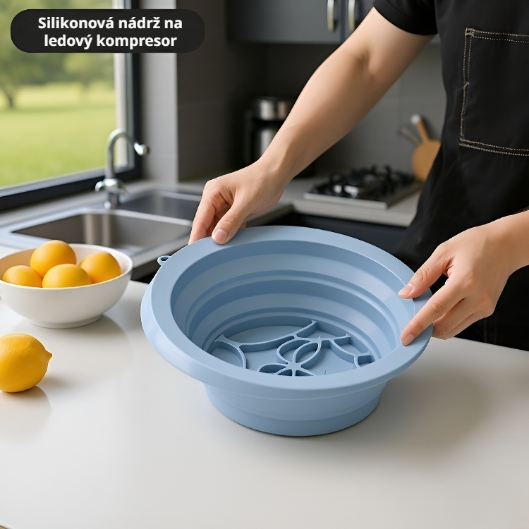 Umyvadlo na obličej složené a rozložené