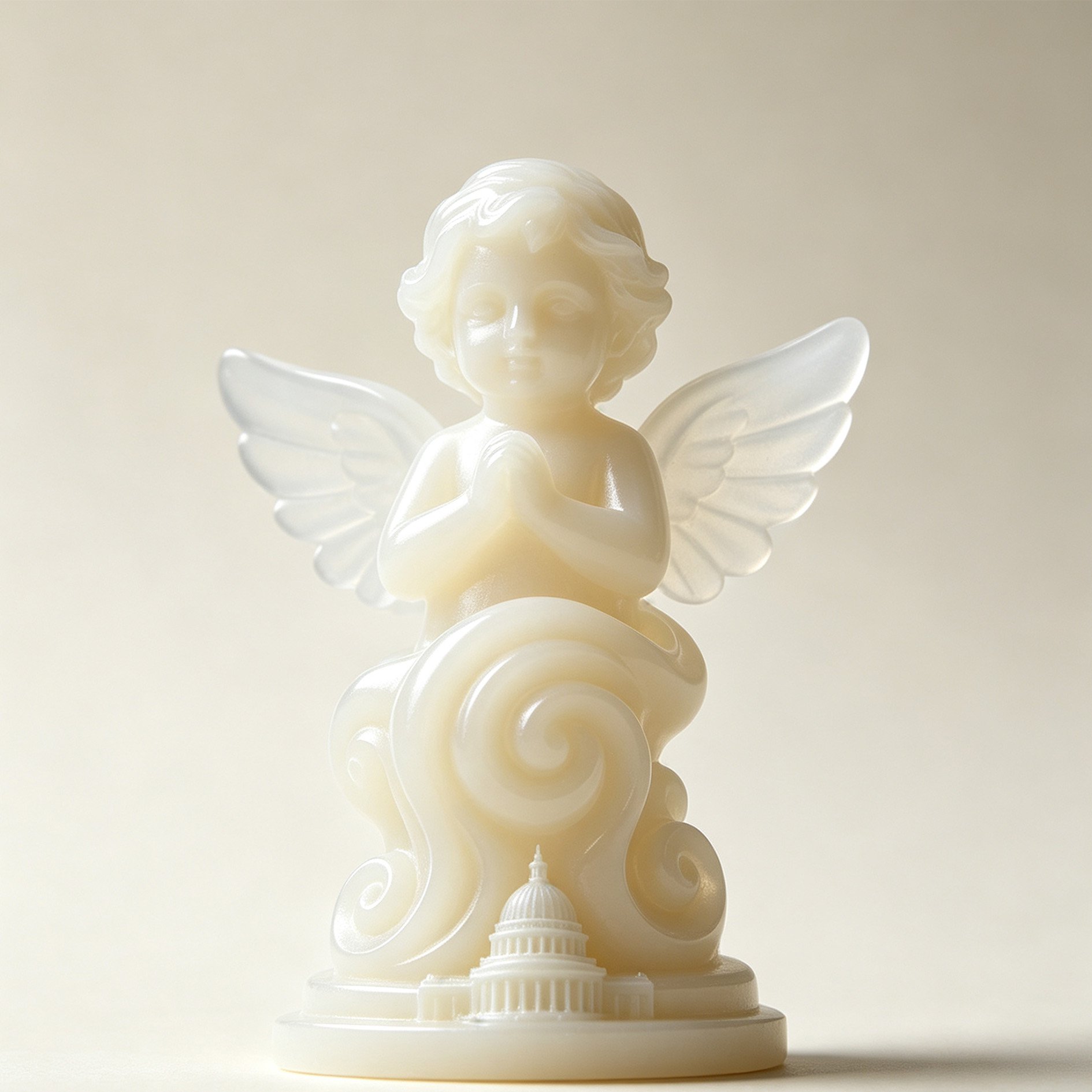 Cloud Winged Angel Ornament