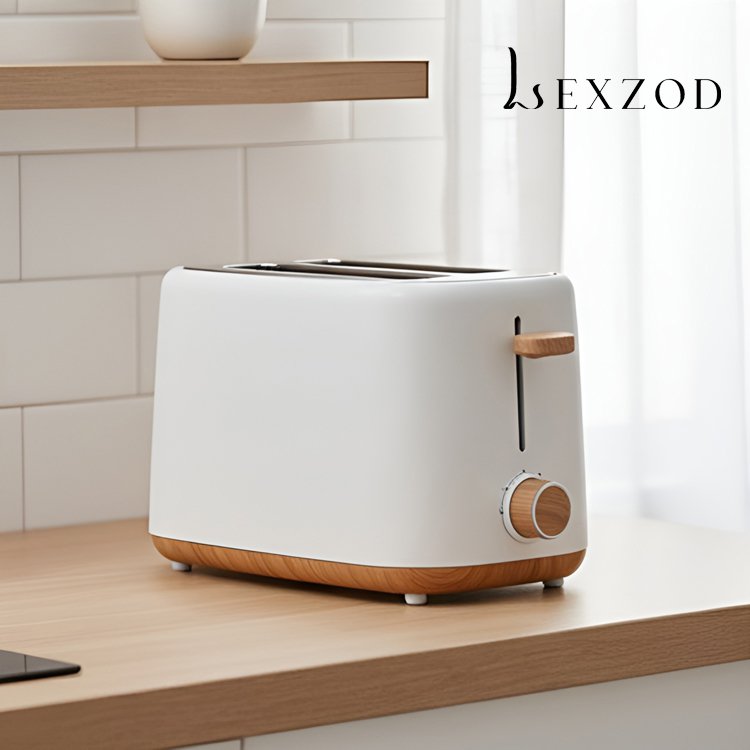 흰색 미니멀리스트 빵 제조기